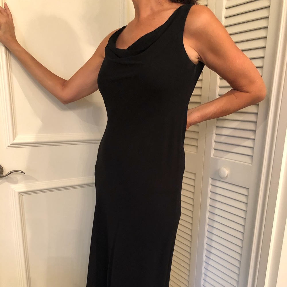 Tessuto black cocktail dress